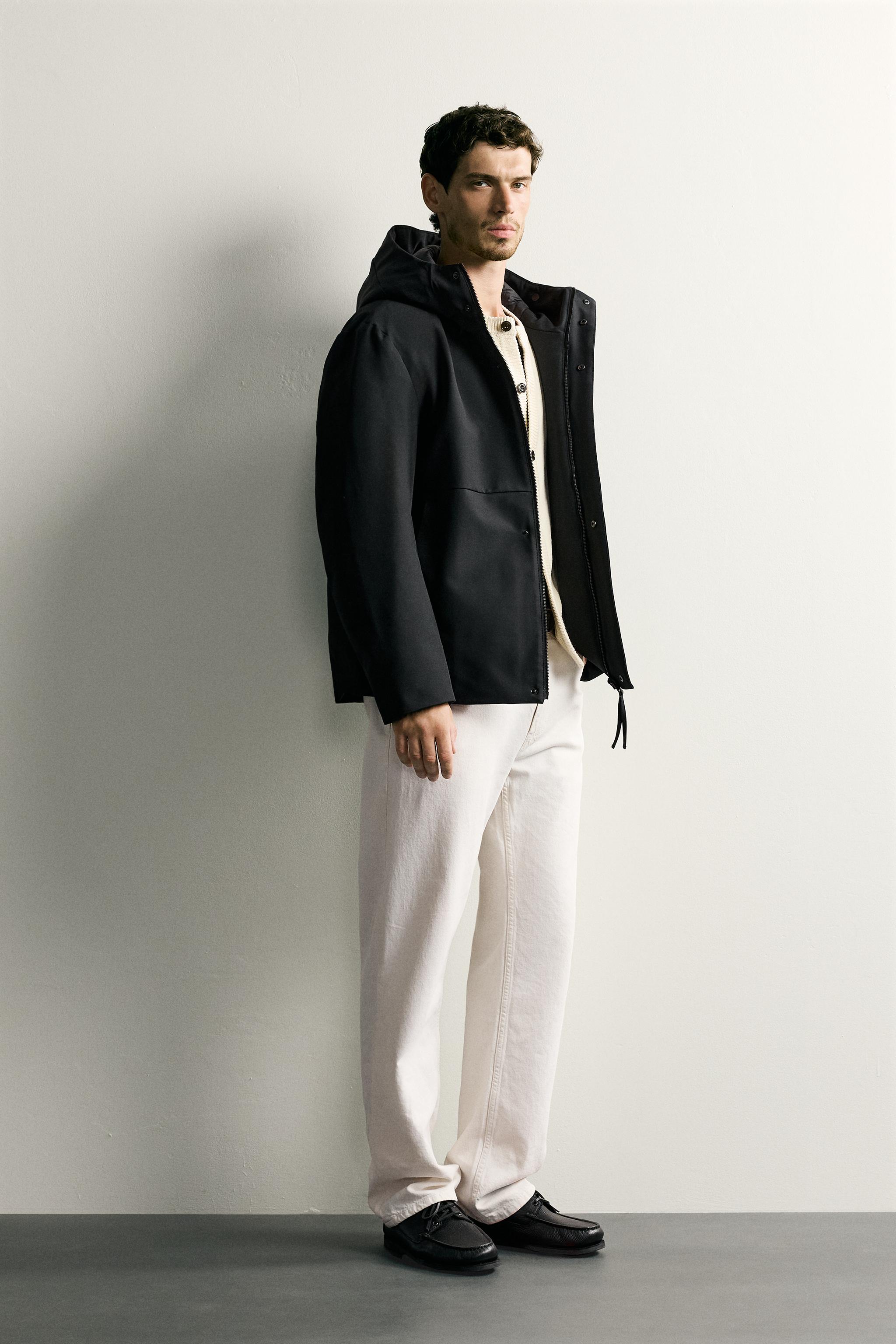 TECHNICAL WATER-REPELLENT HOODED JACKET